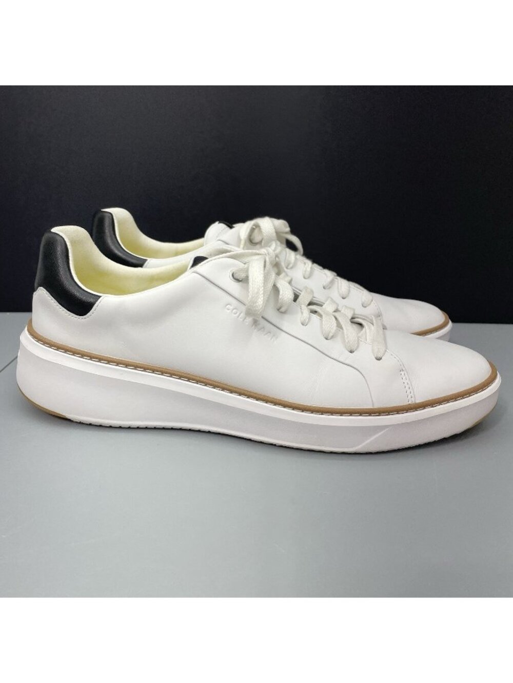 Cole Haan GrandPro Topspin Sneakers Shoes Athletic Casual Leather White Mens 11